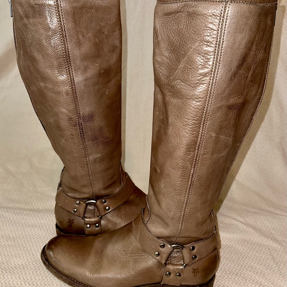 Frye Women's Brown Leather Riding Boots